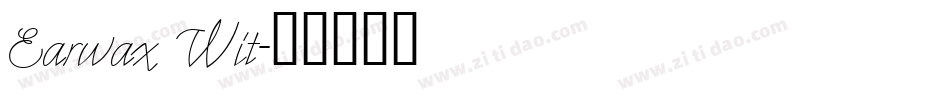 Earwax Wit字体转换